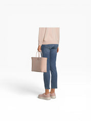 Borsa Donna "N°21" TOTE SHOPPER GRANDE PELLE VERNICE NUDE