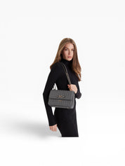 BORSA Donna “GUESS” QG842421 Nadira Slate Grigio Scuro