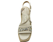 SANDALI ZEPPA DONNA “GATTINONI CIRCUS ” FLORIN16 PRIMAVERA ESTATE 2025  PELLE BEIGE