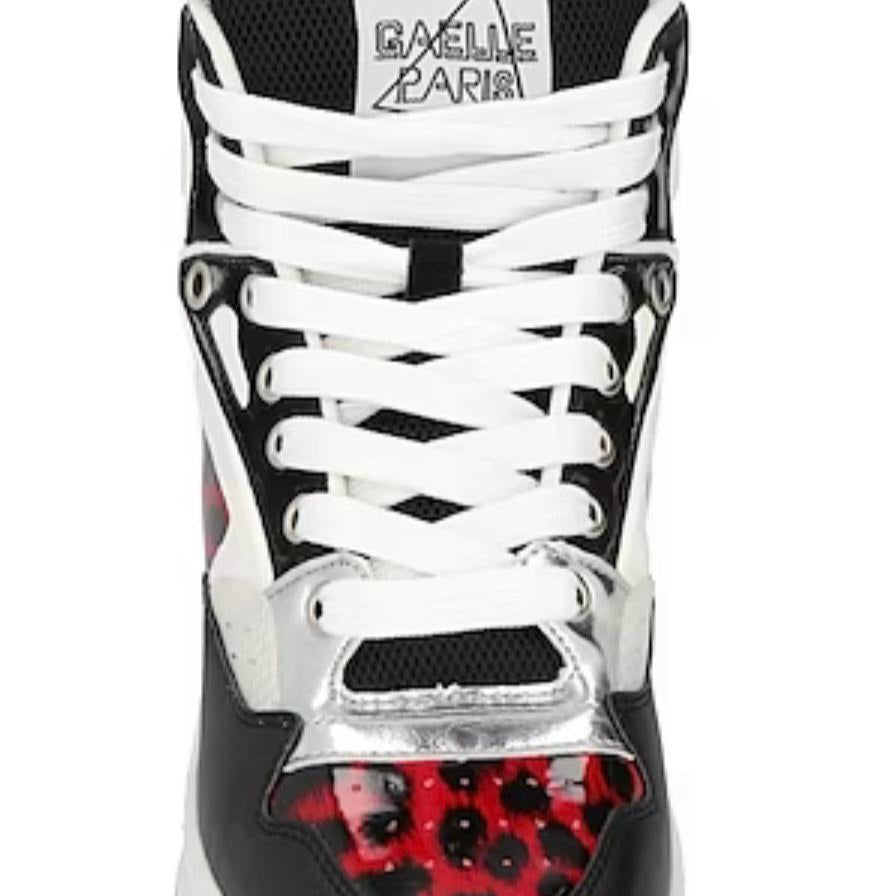 Sneakers  Alta Basket Donna “Gaelle Paris” GBDC2380 – Maculato Nero E Rosso