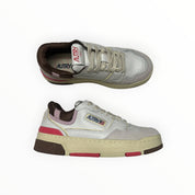 SNEAKERS DONNA “AUTRY” CLC ROLW MM35 PELLE BIANCO/ROSA
