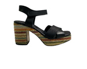 SANDALI TACCO DONNA “PREGUNTA” 2419522 PRIMAVERA ESTATE 2025 NERO