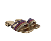 SANDALI CIABATTE  DONNA “GAeLLE” PRIMAVERA ESTATE 2025 MULTICOLOR STRASS 0069