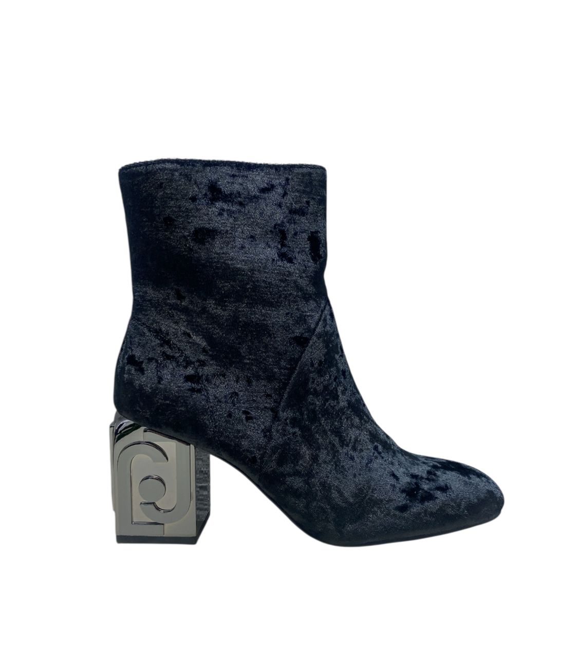 Stivaletti Donna "LIU.JO" Sara 01 Ankle Boot Velvet Nero