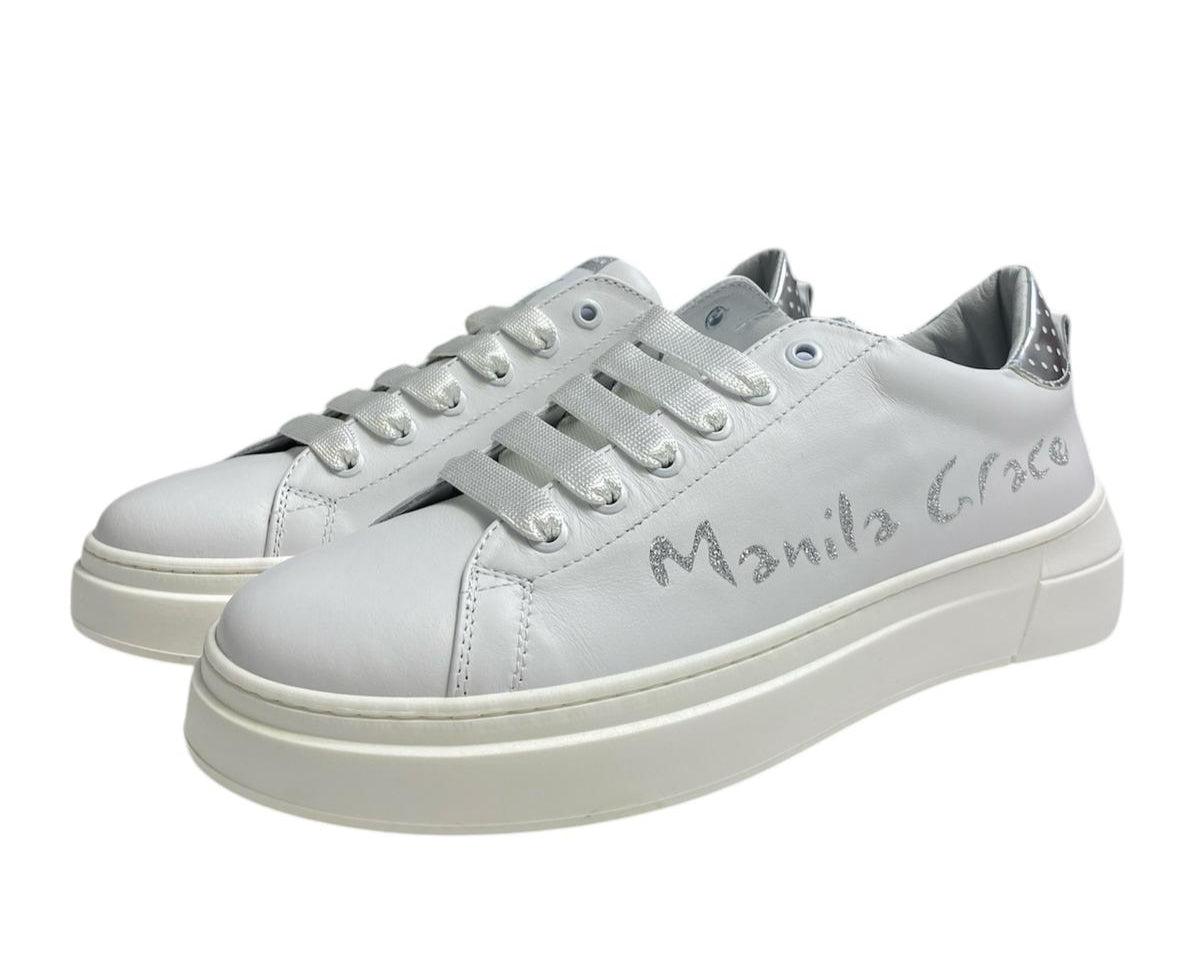SNEAKERS DONNA “MANILA GRACE” VERA PELLE BIANCO R4A9-60132