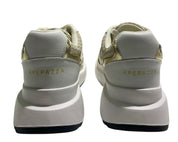 SNEAKERS DONNA “APEPAZZA ” CLOTILDE VERA PELLE BIANCO/ORO/BEIGE