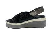 SANDALI ZEPPA DONNA “APEPAZZA ” BELLE 02 PRIMAVERA ESTATE 2025 NERO STRASS