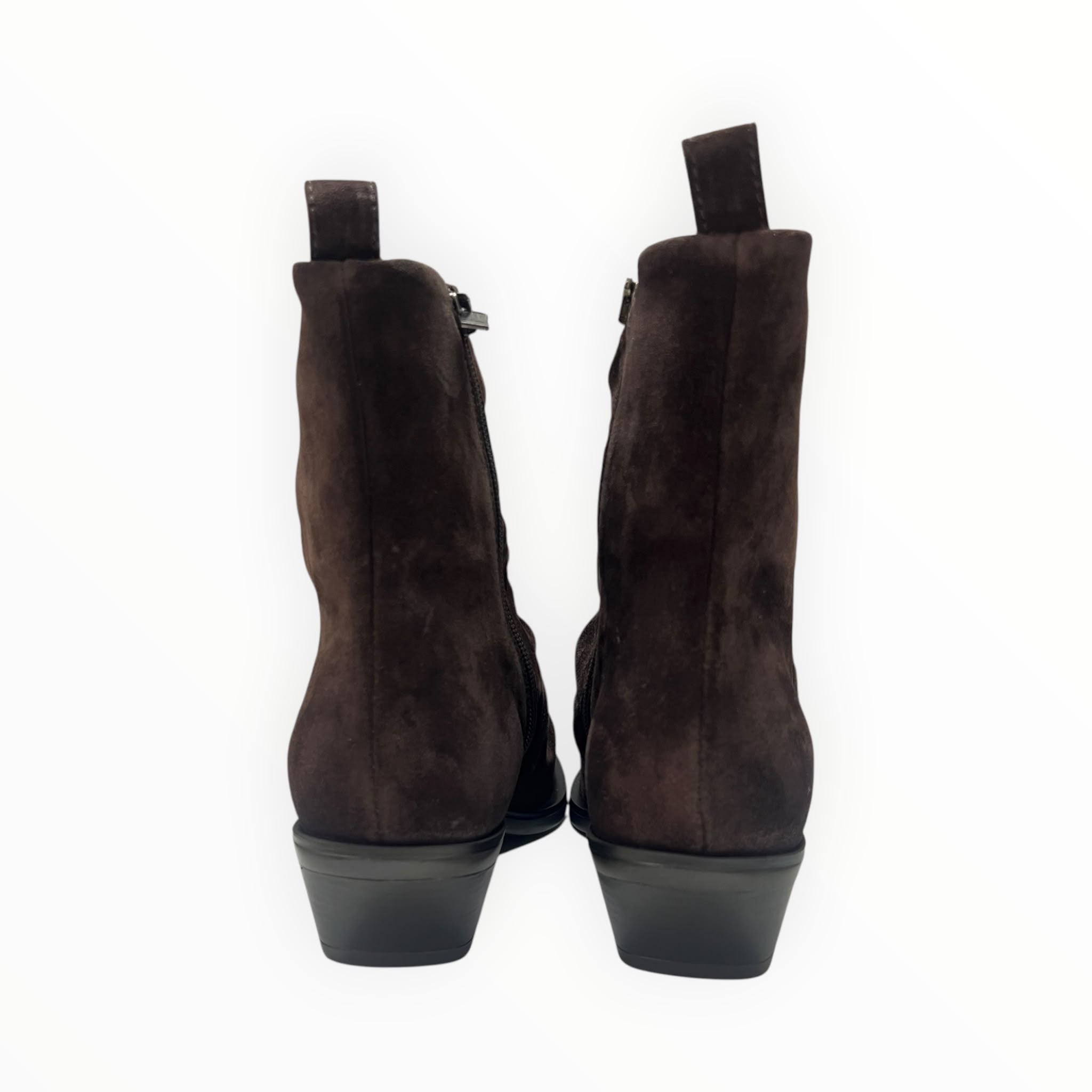 Stivaletti Texani Donna “CARMENS” Kelly Folds  56168 Camoscio Testa di Moro