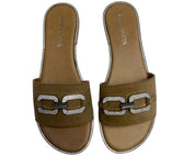 SANDALI CIABATTE DONNA “PREGUNTA ” 132BIS PRIMAVERA ESTATE 2025 PELLE  CUOIO