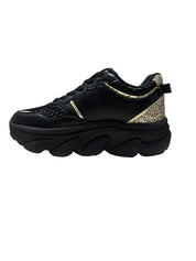 SNEAKERS DONNA “LIU JO” STEFFY 01 S1189 PELLE NERO/ORO