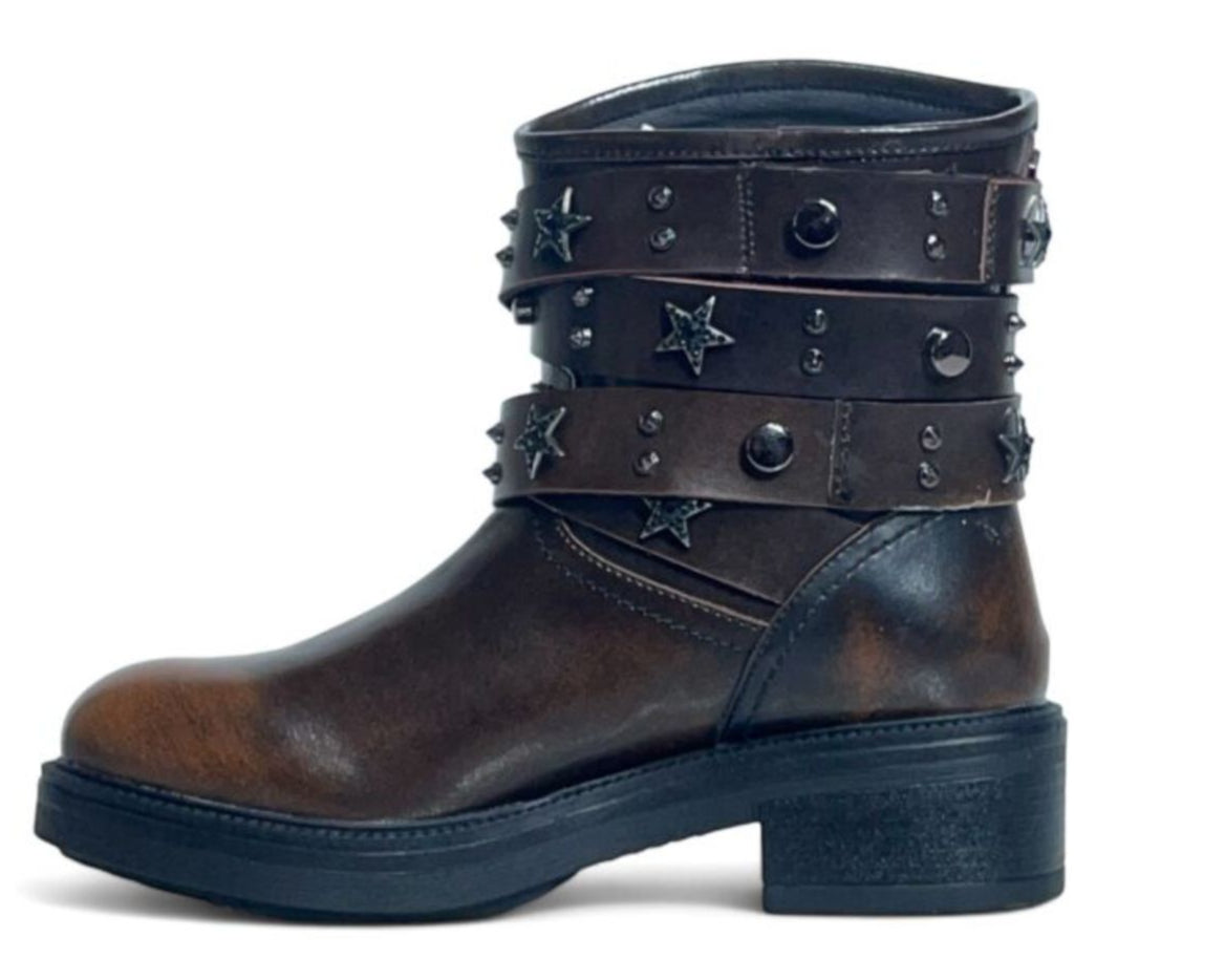 Stivaletti Donna “Cult” Who CLE104129  Brown/Black Spazzolato