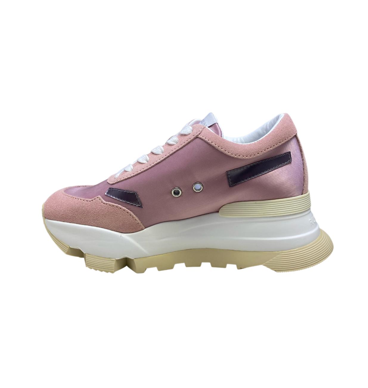 Sneakers Donna "RUCOLINE" AKI 317 Suede  Rosa