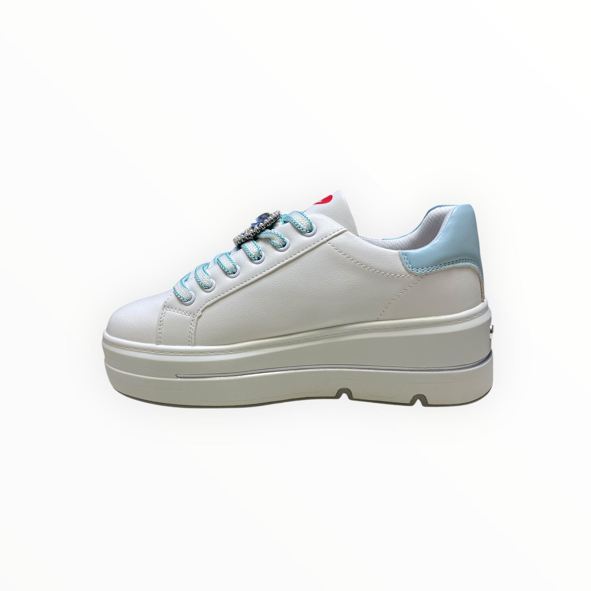 Sneakers  Donna “BRACCIALINI” BA141 Bianco/Sky