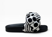 Sandali Ciabatte Donna "LOVE MOSCHINO" JA28272GOIIW010A Sabotd Pool 25 Foulard Bianco/Nero