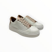 SNEAKERS  “ALEXANDER SMITH” LONDON HIGH LHW 8272 WIP PELLE BIANCO/RAME METAL