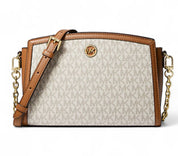 Borsa Donna “MICHAEL KORS” Chantal 32R3G7CC3B LG Vanilla/Cuoio