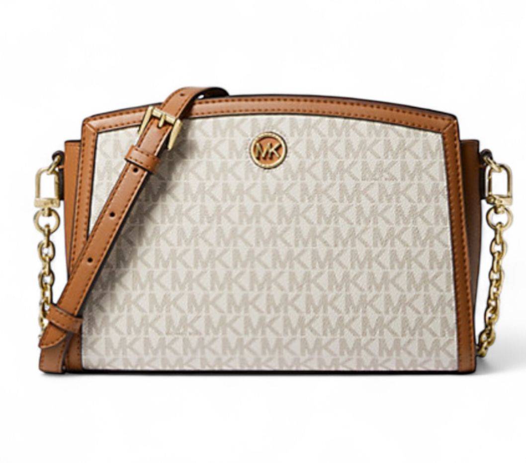 Borsa Donna “MICHAEL KORS” Chantal 32R3G7CC3B LG Vanilla/Cuoio