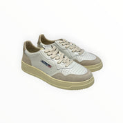 SNEAKERS DONNA “AUTRY” MEDALIST AULW LS58 PELLE BIANCO/TORTORA