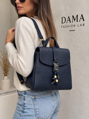 BORSA DONNA “LIU JO” AA3A15 E0054 M BACKPACK BLU SCURO