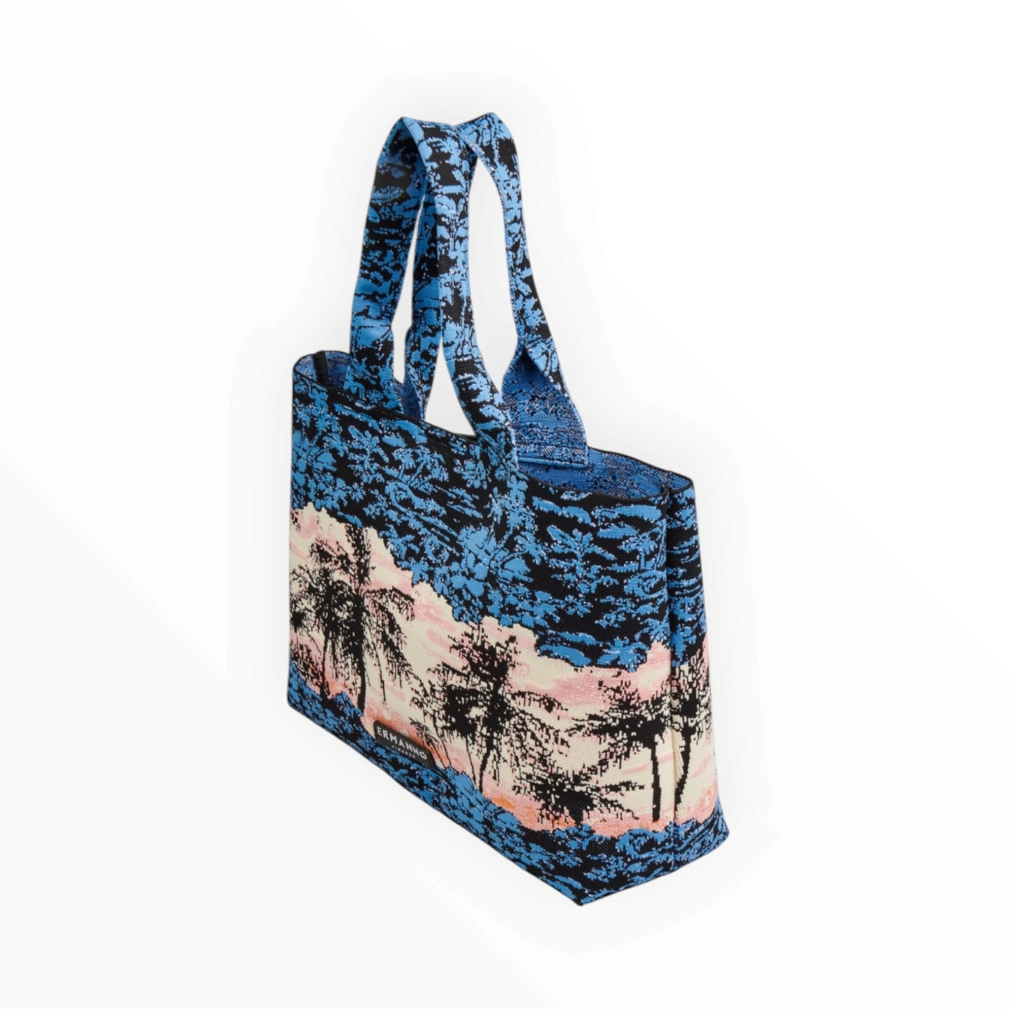 BORSA DONNA “ERMANNO SCERVINO FIRENZE” TOTE+POUCH KNIT PALMA MULTICOLOR