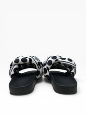 Sandali Ciabatte Donna "LOVE MOSCHINO" JA28272GOIIW010A Sabotd Pool 25 Foulard Bianco/Nero
