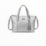 BORSA DONNA “LIU JO” O19038 E0027  TOTE BAG  SILVER ARGENTO