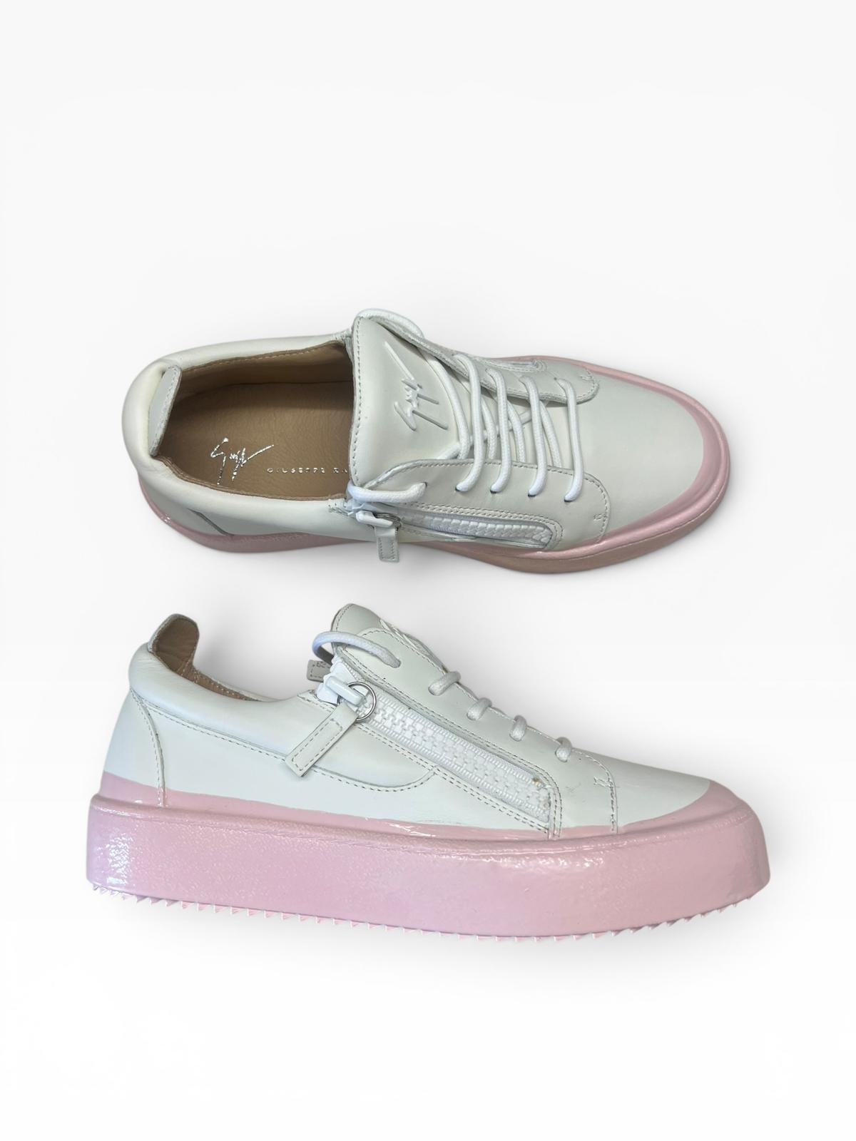 Sneakers Donna “GIUSEPPE ZANOTTI” 1RS30002  C94702BV A1 Logoball Gel Bianco/Rosa