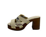 SANDALI DONNA “GATTINONI CIRCUS” FAYETTE16 PRIMAVERA ESTATE 2025 PELLE BEIGE