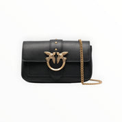 BORSA DONNA “PINKO ” LOVE ONE POCKET C A0F1 Z99Q PELLE NERO