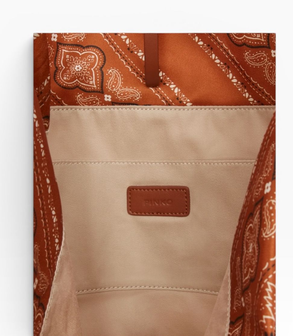 BORSA DONNA “PINKO ” FOULARD CLASSIC BAG SUMMER L84Q MARRONE