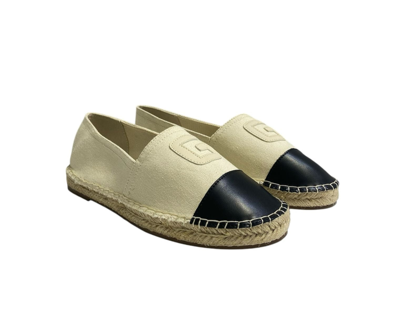 ESPADRILLAS DONNA “GAeLLE” PRIMAVERA ESTATE 2025 BEIGE/NERO  0042