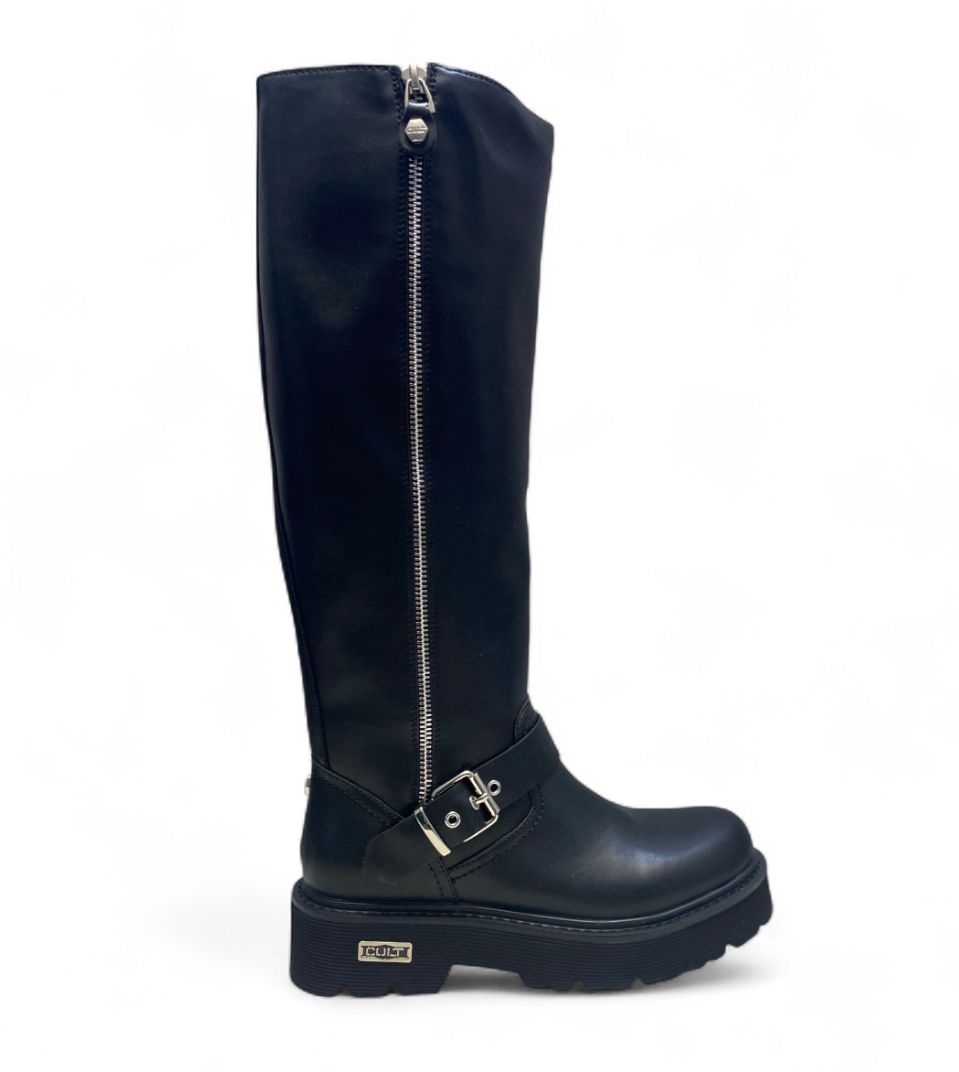 Stivali Donna “CULT” CLW391400 Slash 3914 High Pelle Nero