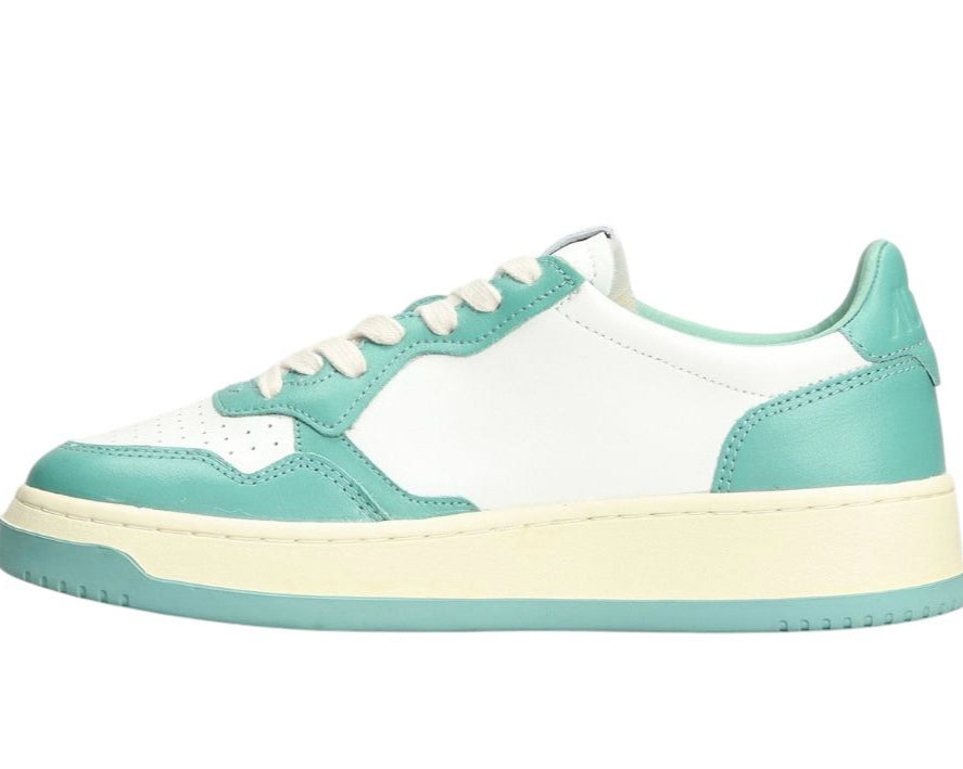 SNEAKERS DONNA “AUTRY” MEDALIST AULW WB20 PELLE BIANCO/TURCHESE