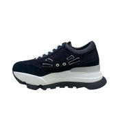 Sneakers Donna "RUCOLINE" AKI 300 Mesh Glitter Nero
