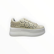 SNEAKERS DONNA “CULT” CLW442501 PEARL LOW PELLE BEIGE
