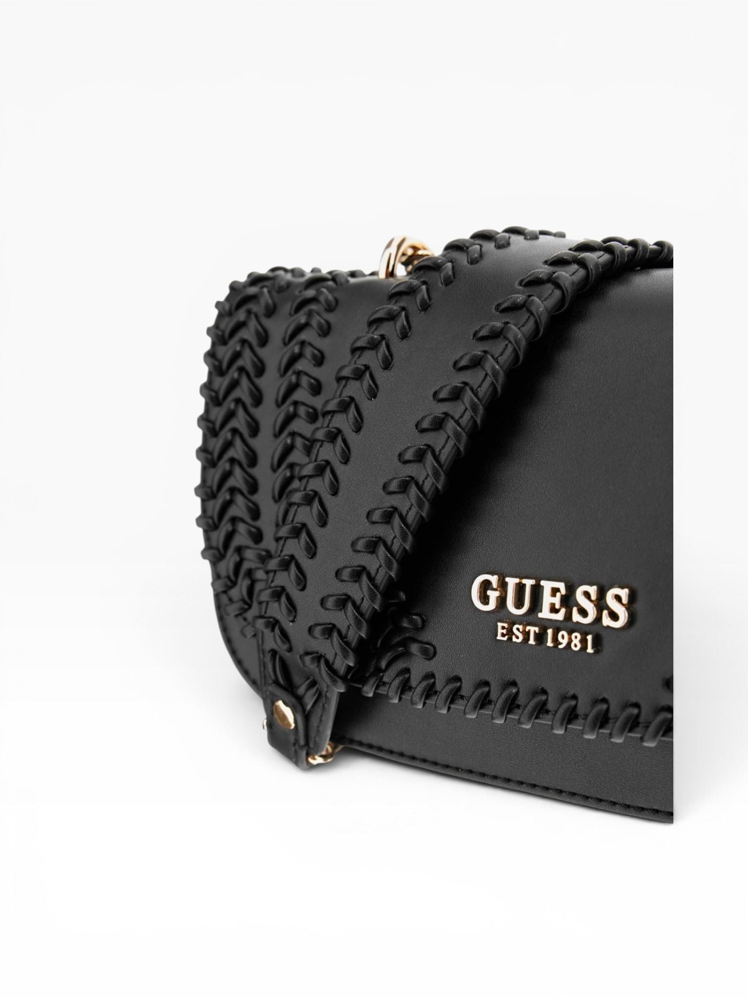 BORSA Donna “GUESS” NG966721 Tatum Intreccio nero