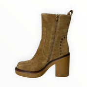 Stivaletti Donna “APEPAZZA" F4AMBER05/SUE Adele Camoscio Cognac
