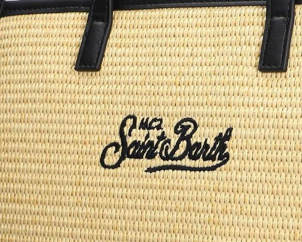 BORSA DONNA “MC2  SAINT BARTH” VIVIAN MID STRAW 1100 EFFETTO PAGLIA   PRIMAVERA ESTATE 2025  BEIGE