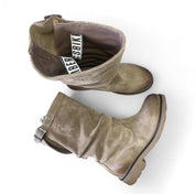 Stivaletti Donna “Bikkembergs” 19002/CP Pelle Beige/Avena