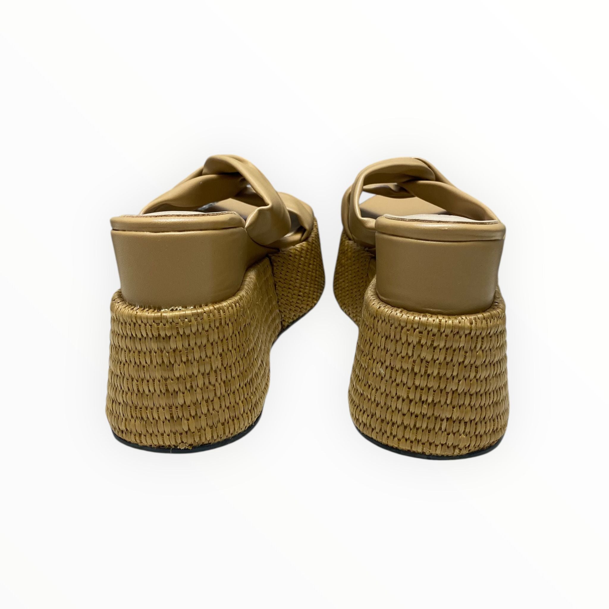 Sandali Zeppa DONNA “BRACCIALINI” BB83 Cuoio Natural