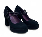 Décolleté Donna “APEPAZZA”  F3TWIGGY01/SUE Teresa Pelle Nero