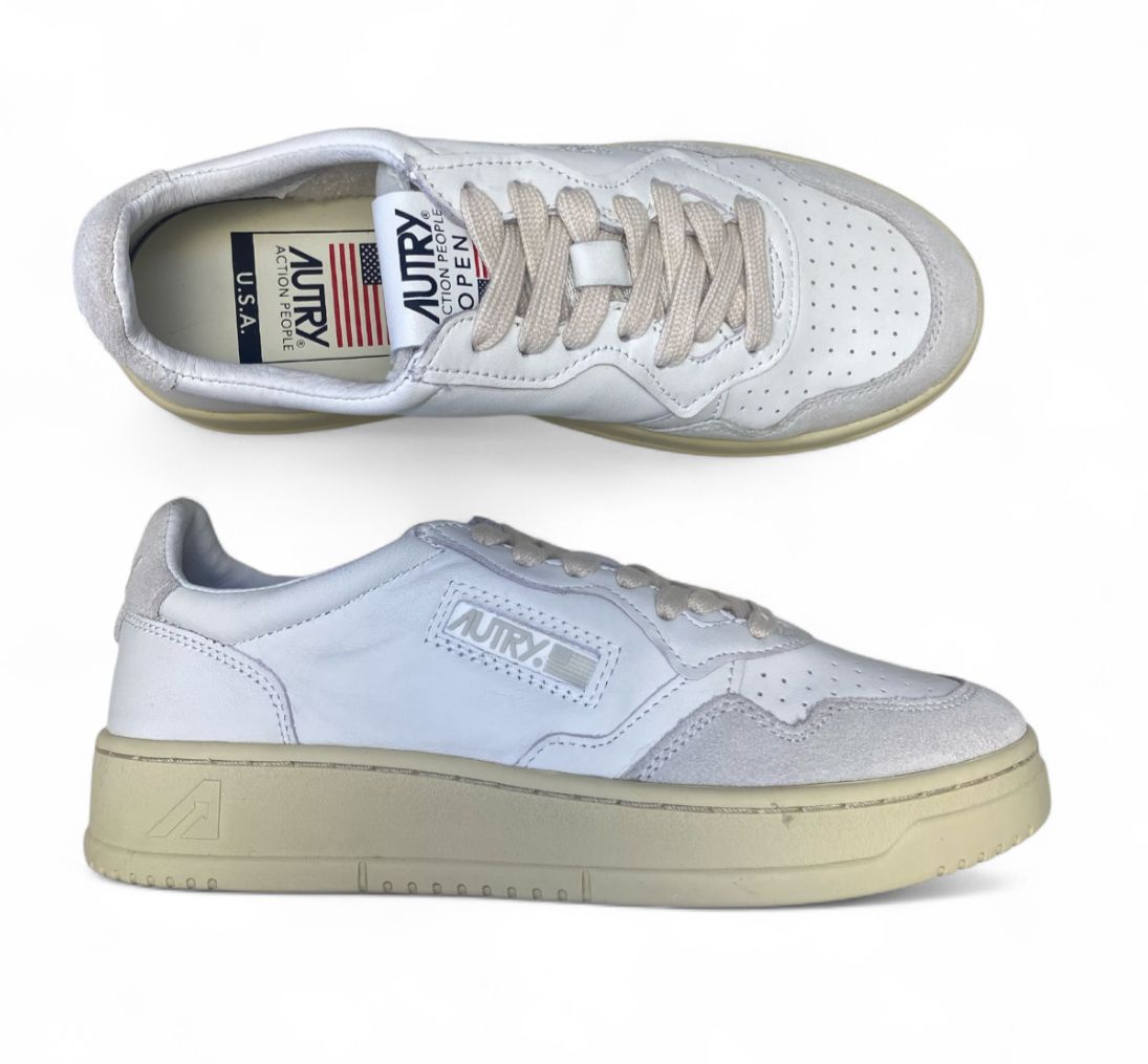 SNEAKERS DONNA “AUTRY” ACTION PEOLPLE  AOLW CE10 PELLE BIANCO