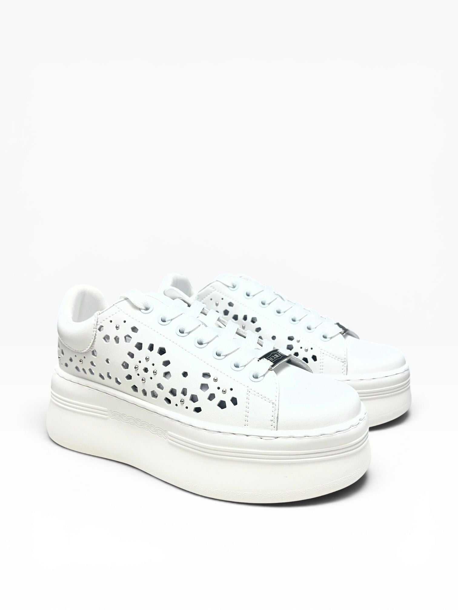 SNEAKERS DONNA “CULT” CLW442500 PEARL LOW PELLE BIANCO