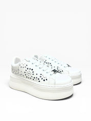 SNEAKERS DONNA “CULT” CLW442500 PEARL LOW PELLE BIANCO