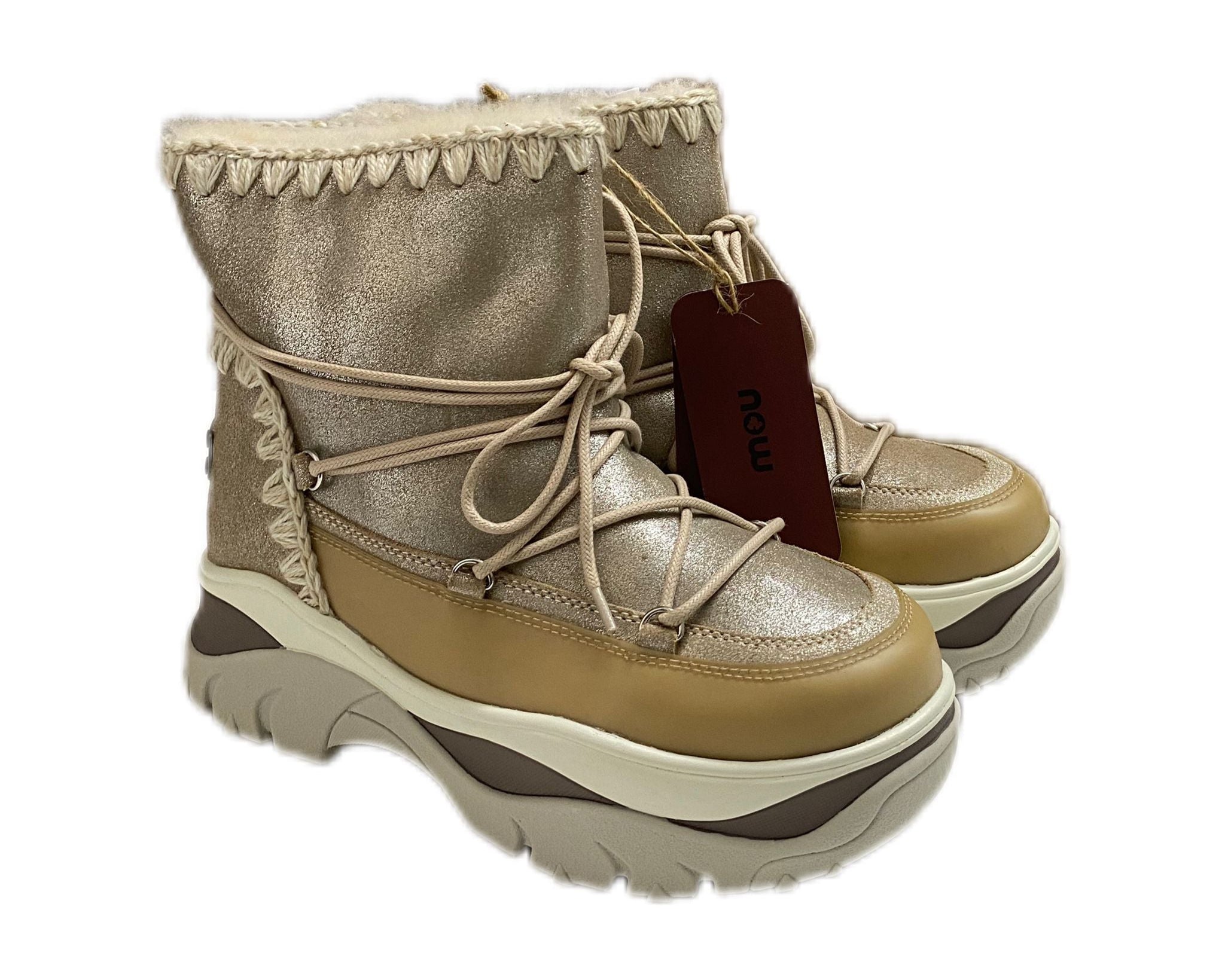 Stivaletti Donna “MOU” Do Chunky Sneakers Beige/STME