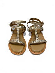 Sandali Donna "JANET & JANET" J-142 JULIETTE Vera Pelle Laminato Oro