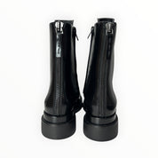 Stivaletti Anfibio Donna “ELVIO ZAN" EC0801X Pelle Abrasivato Nero