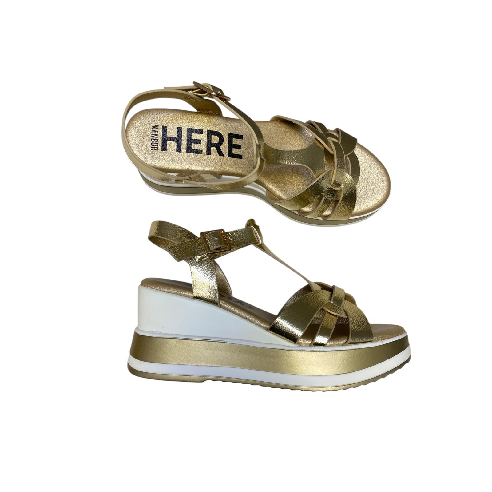 Sandali Zeppa Donna "MENBUR" 25613 0000 Oro