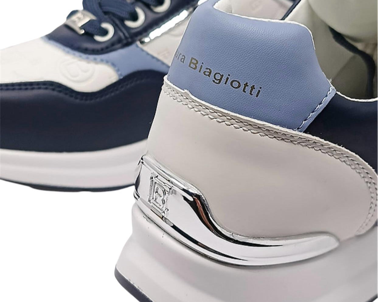 SNEAKERS DONNA “LAURA BIAGIOTTI” 8404 BIANCO/BLU