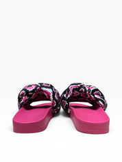 Sandali Ciabatte Donna "LOVE MOSCHINO"JA28312G0IIW210B  Sabotd Pool 25 Foulard Fuxia/Nero